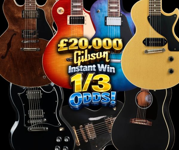 £20,000 Gibson Instant Win – 1/3 Odds!