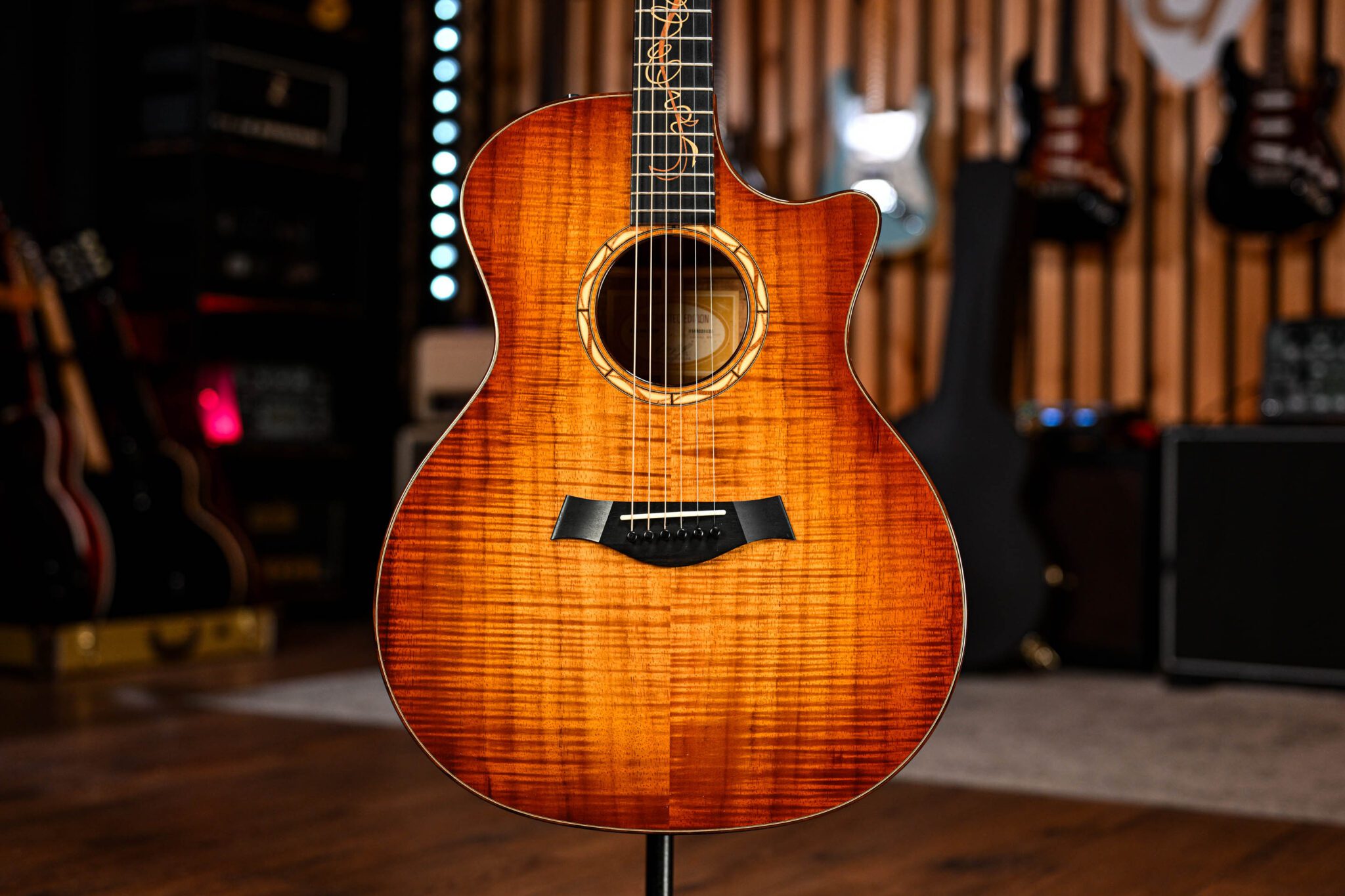 Taylor Limited Edition Koa GA-LTD Fall in Shaded Edge Burst