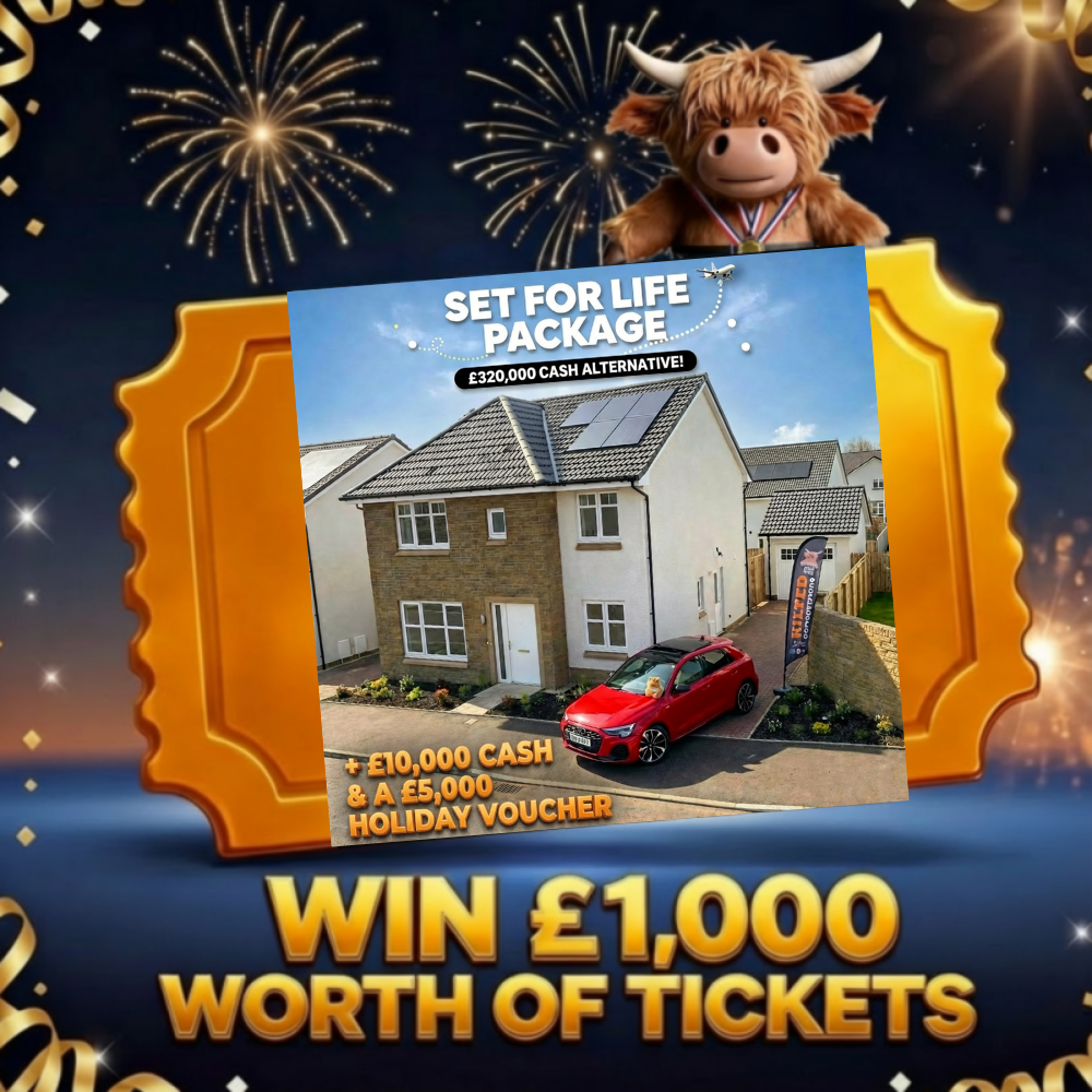 Win a £1,000 Golden Ticket into the Set for Life Package or £320,000 Cash Draw #3