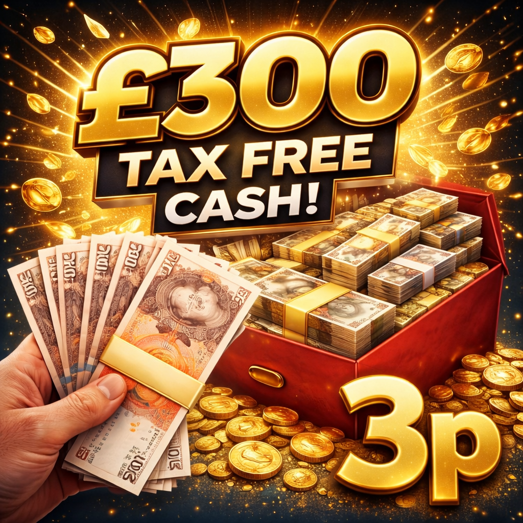 £300 TAX FREE CASH 09.03.26
