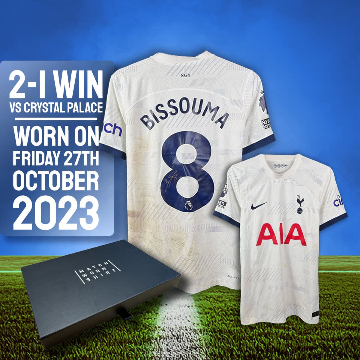 Spurs Competition! Win this Yves Bissouma Signed & MATCH-WORN Shirt!