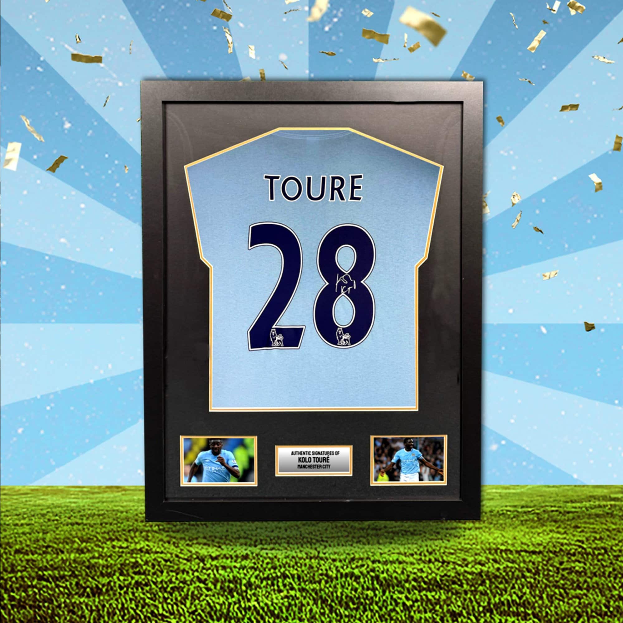 Man City Competition! Win this Kolo Toure signed & framed tee!