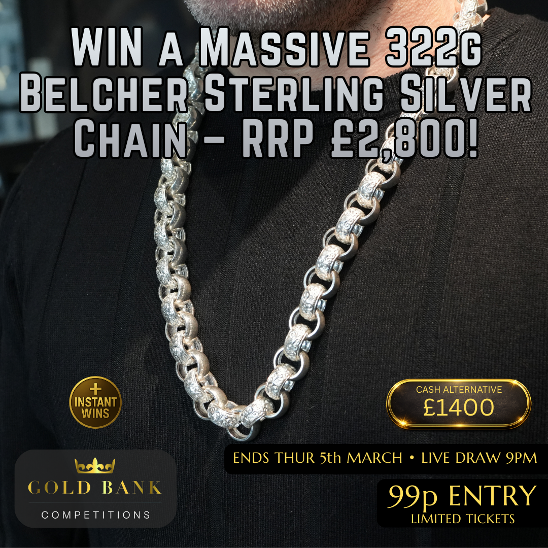 WIN a Massive 322g Belcher Sterling Silver Chain – RRP £2,800!