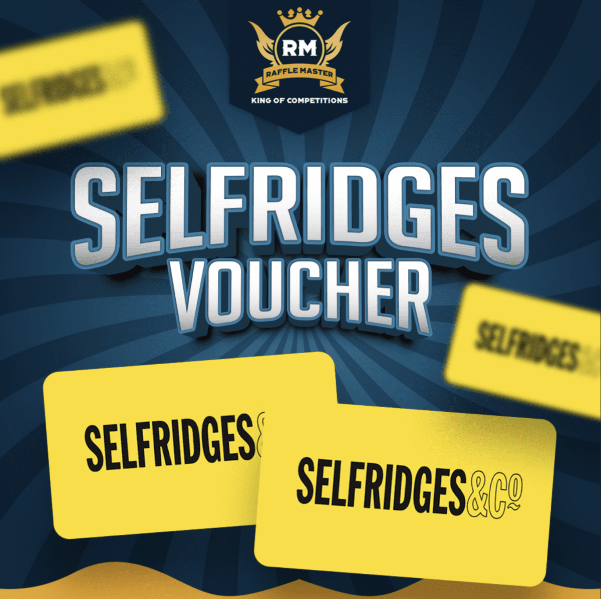 £100 Selfridges Luxury Shopping Voucher Or Same In Cash Live Draw 5-3-26