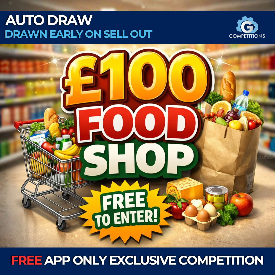 FREE TO ENTER – £100 FOOD SHOP