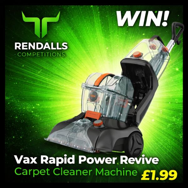 Win a Vax Rapid Power Revive Carpet Cleaner – Tickets Only £1.99! 🧼🔥