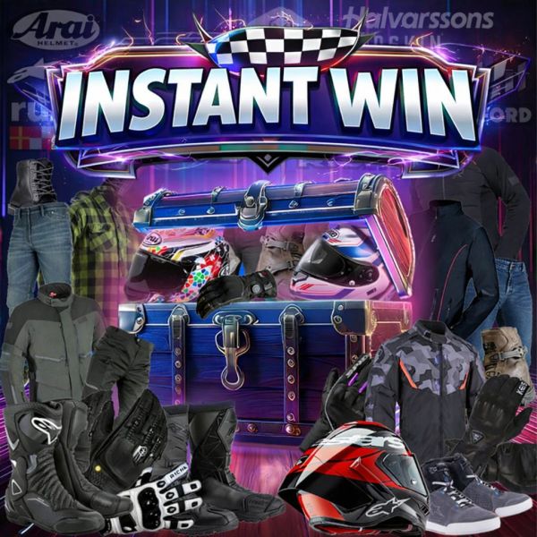 Motorcycle Gear instant win – 700 Prizes