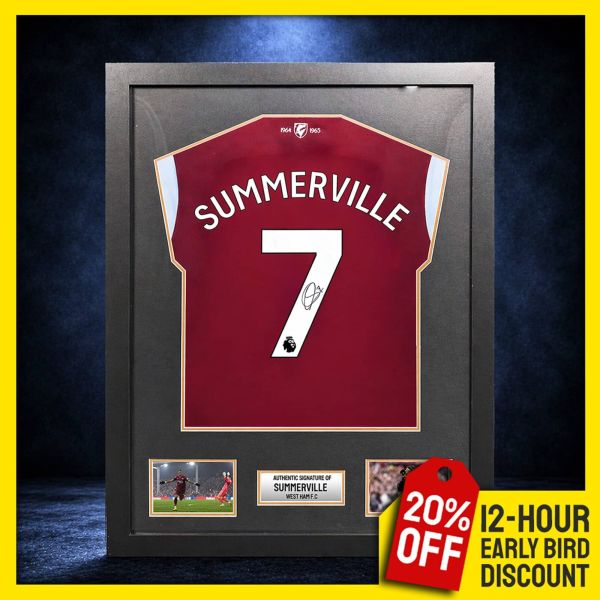 Crysencio Summerville Signed & Framed West Ham Shirt!