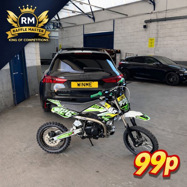 2026 Moto Madness MXB 125cc Pit Bike Choice Of 3 Colours Only 99p Live Draw