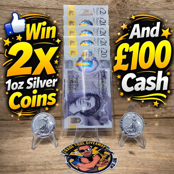 2 x 1oz Silver 2026 Britannia Coins & £100 Cash #2