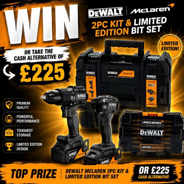 Dewalt Mclaren 2pc Kit & Limited Edtion Bit Set