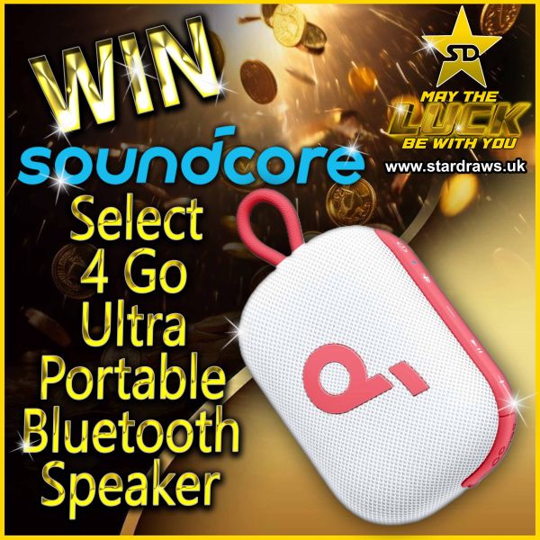 WK21 – SOUNDCORE – White/Red 4 Go Bluetooth Speaker (Odds:1:100)