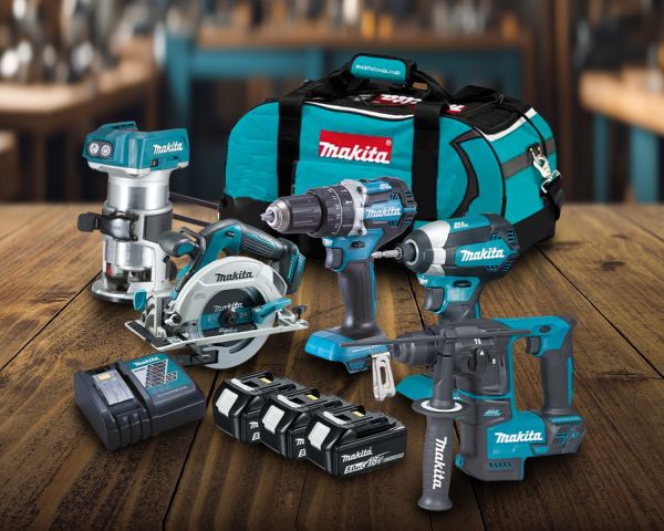 Win This Makita Brushless Power Tool Kit, Batteries, Charger & Wheeled Tool Bag!