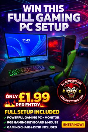 Win a FULL Gaming Setup – Only £1.99 Entry