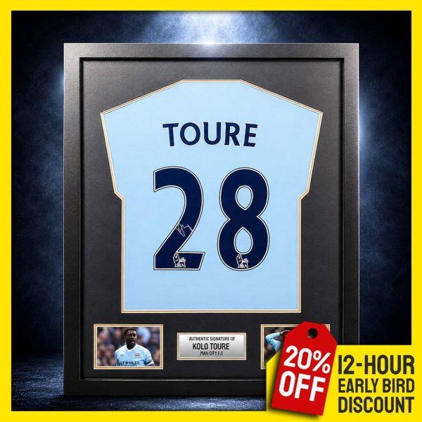 Man City Competition! Win this Kolo Toure signed & framed tee!