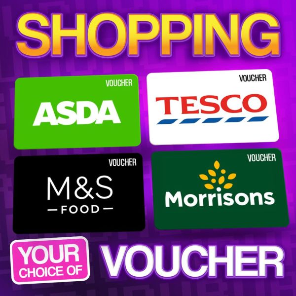 £100 CHOICE OF SHOPPING VOUCHER