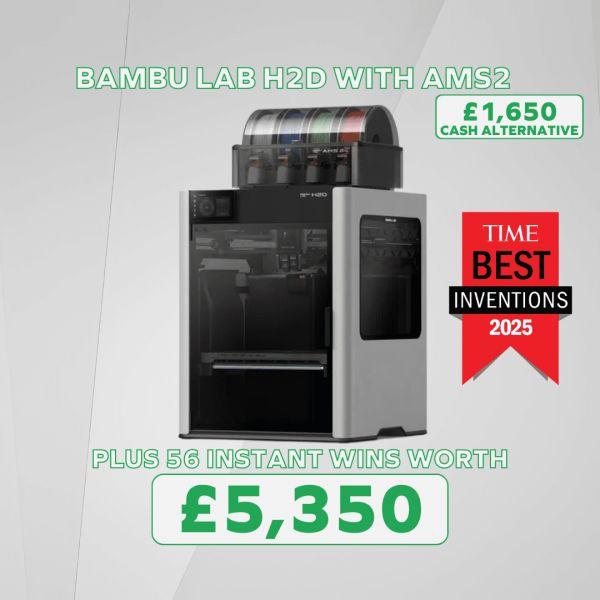 Bambu Lab H2D With AMS2 plus £5,350 of Instant Wins