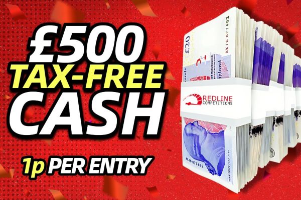 Win £500 Tax Free Cash for just 1p!