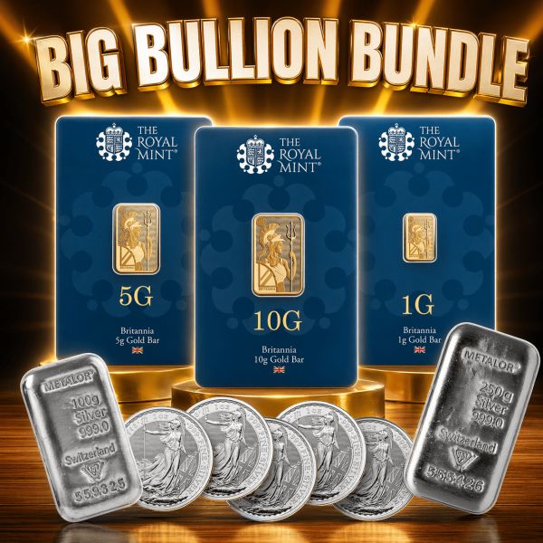THE BIG BULLION BUNDLE! – FINE GOLD AND SILVER – RSP £3,600!