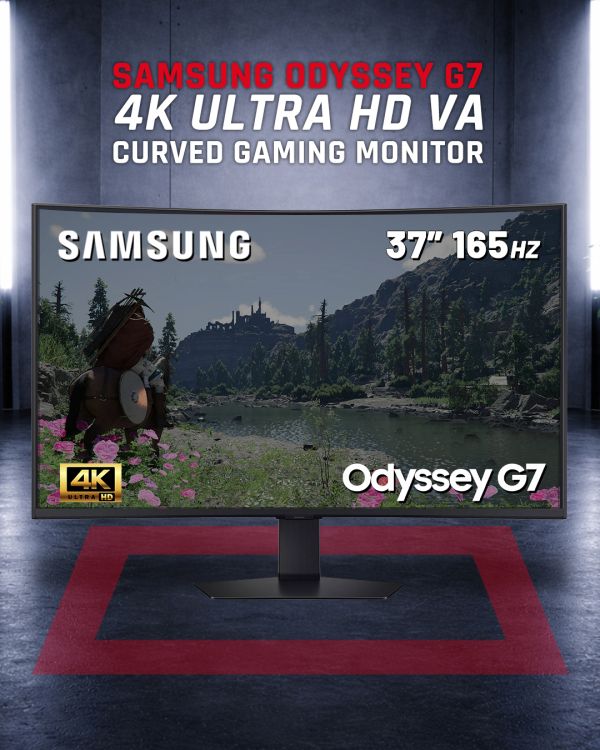 37” Samsung Odyssey G7 4K UHD Gaming Monitor