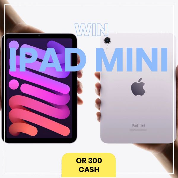 Travel Companion: iPad Mini (A17 Pro) OR £300 CASH