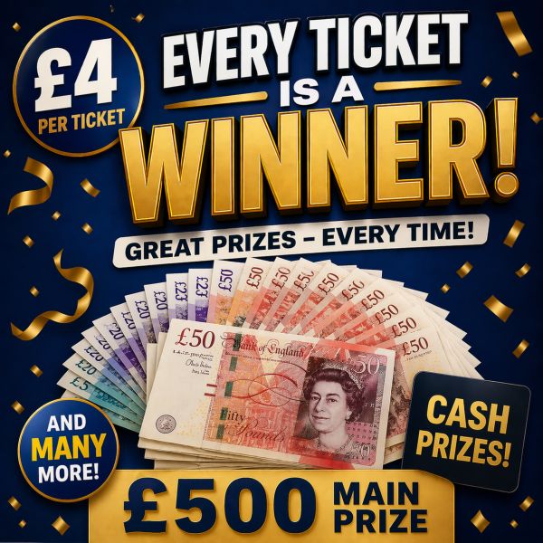 THE £4 MEGA ETIW – £500 MAIN PRIZE