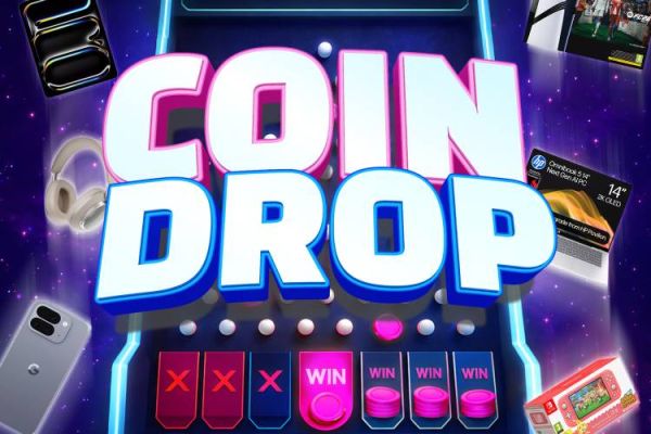 Coin Drop - £50,000 Of Latest Instant Tech Prizes