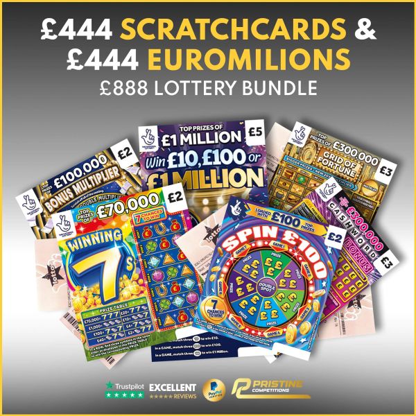 £444 Scratchcards & £444 EuroMillions Bundle