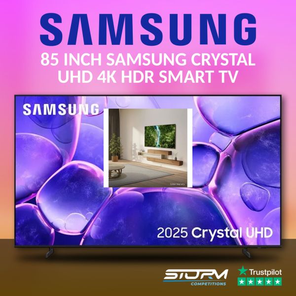 Win This HUGE 85″ SAMSUNG  Crystal UHD 4K HDR Smart TV 2025 #8