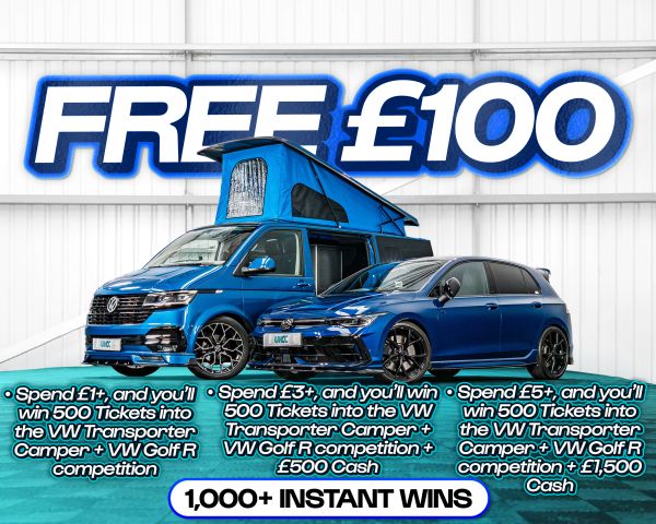 FREE ENTRY - WIN £100 | SPEND £1-£5+ AND WIN COMPETITION TICKETS & CASH!