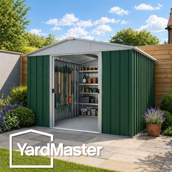 Yardmaster Emerald Metal Apex Shed 10 x 8ft