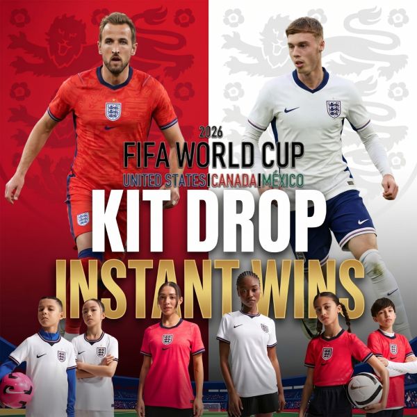 NEW ENGLAND KITS INSTANT WINS – IT’S COMING HOME!
