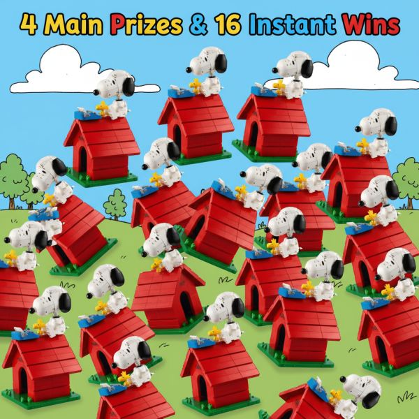 JUST ANNOUNCED! Lego Peanuts: Snoopy’s Doghouse – 4 Main Prizes & 16 Instant Wins