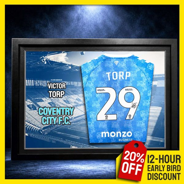 Victor Torp Signed & Custom LED Framed Shirt!