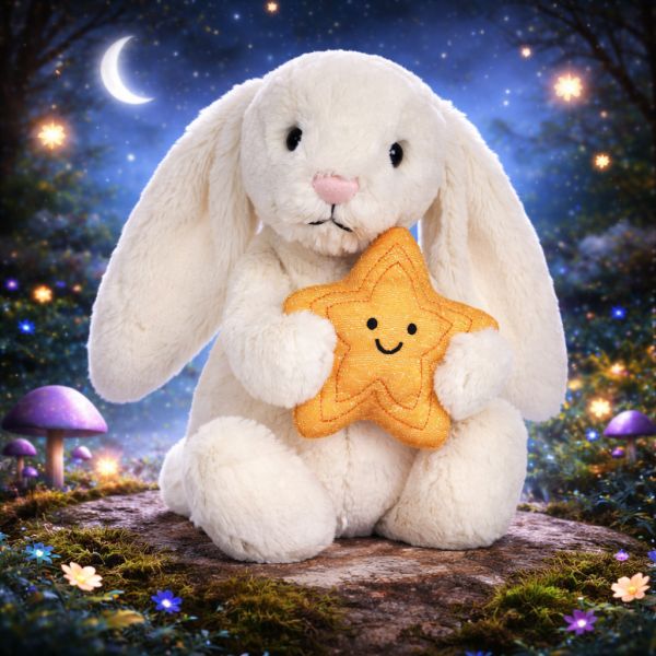 Cream Bunny with Star JellyCat – 05.04.26