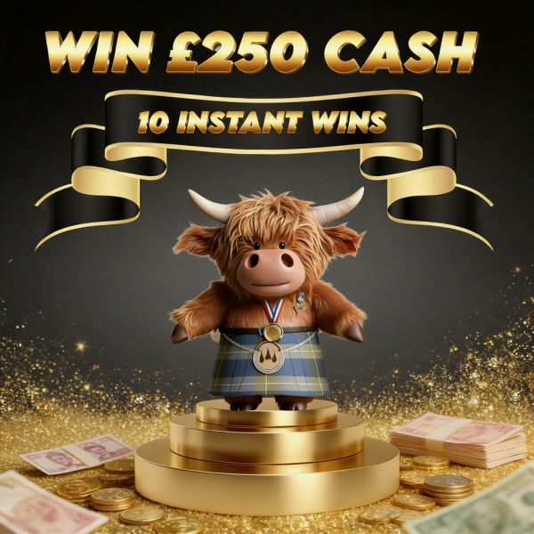 MEGA LOW ODDS – £250 CASH Plus 10 Awesome Instant Wins