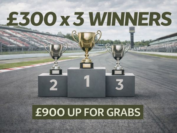 £900 Prizekings Cash Competition. 3x£300 Cash Winners