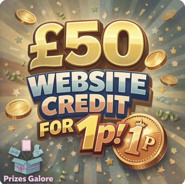 🪙 £50 website credit for 1p 🪙