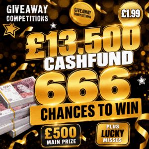 £13,500 – 666 Chances to win