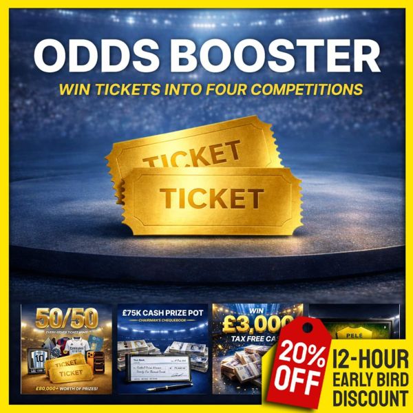 Odds Booster! Win £4000 Worth of Tickets!