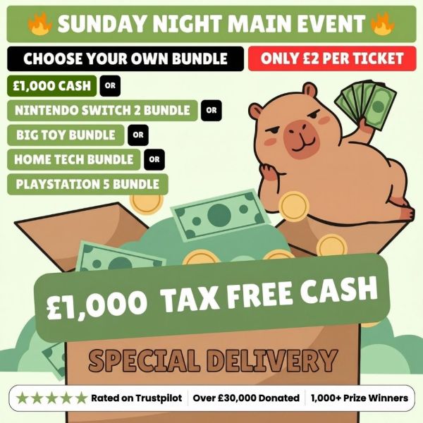 Win a Massive Bundle Of Your Choice or £1,000 Cash #4