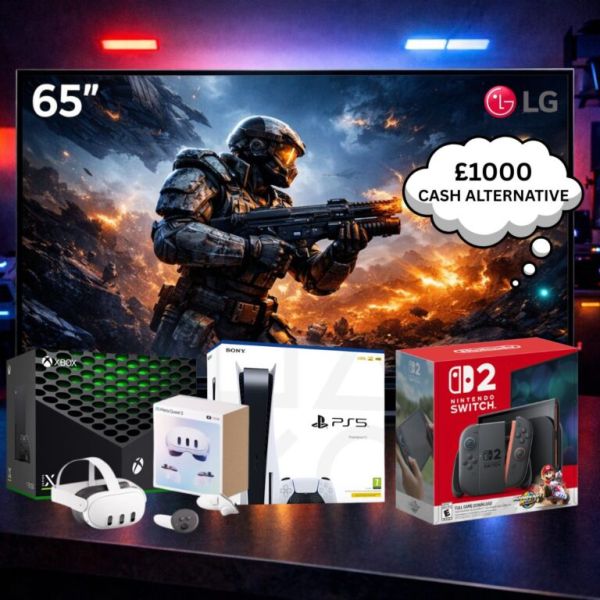 Gaming Bundle . 65″ TV + 2 Consoles Of Your Choice