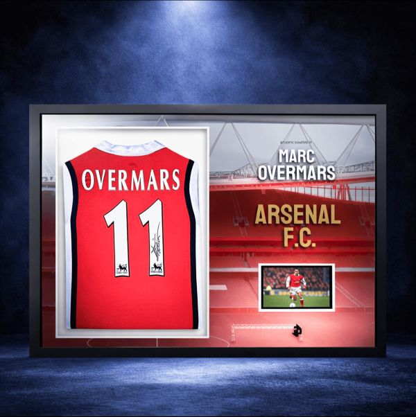 Marc Overmars Signed & Custom LED Framed Shirt With In-Built TV!