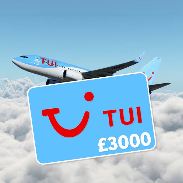 £3,000 Tui Holiday Voucher