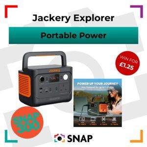 WIN Jackery Explorer 240 v2 | SNAP 300 Exclusive
