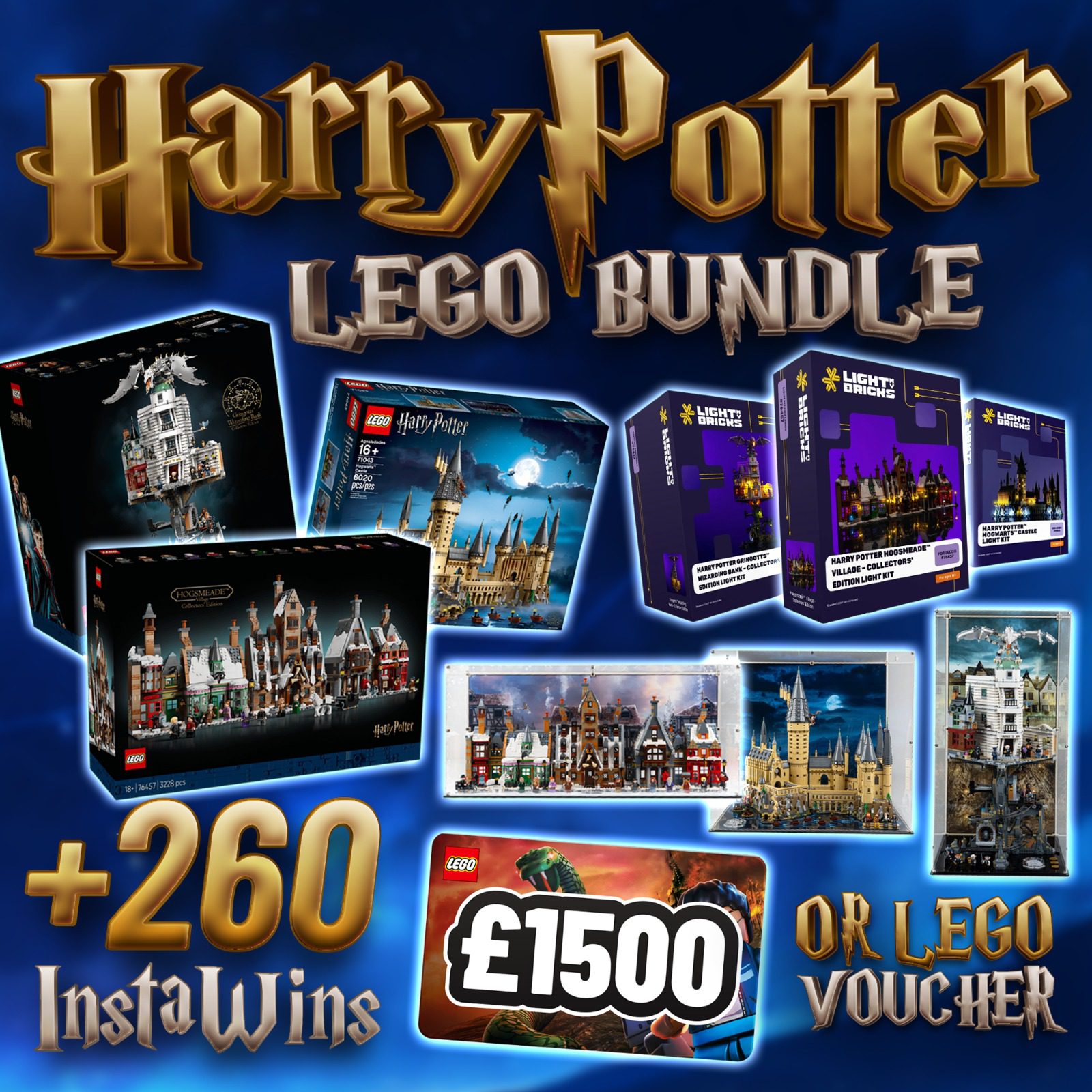 HARRY POTTER LEGO BUNDLE OR £1,500 LEGO VOUCHER | 260X INST WINS!