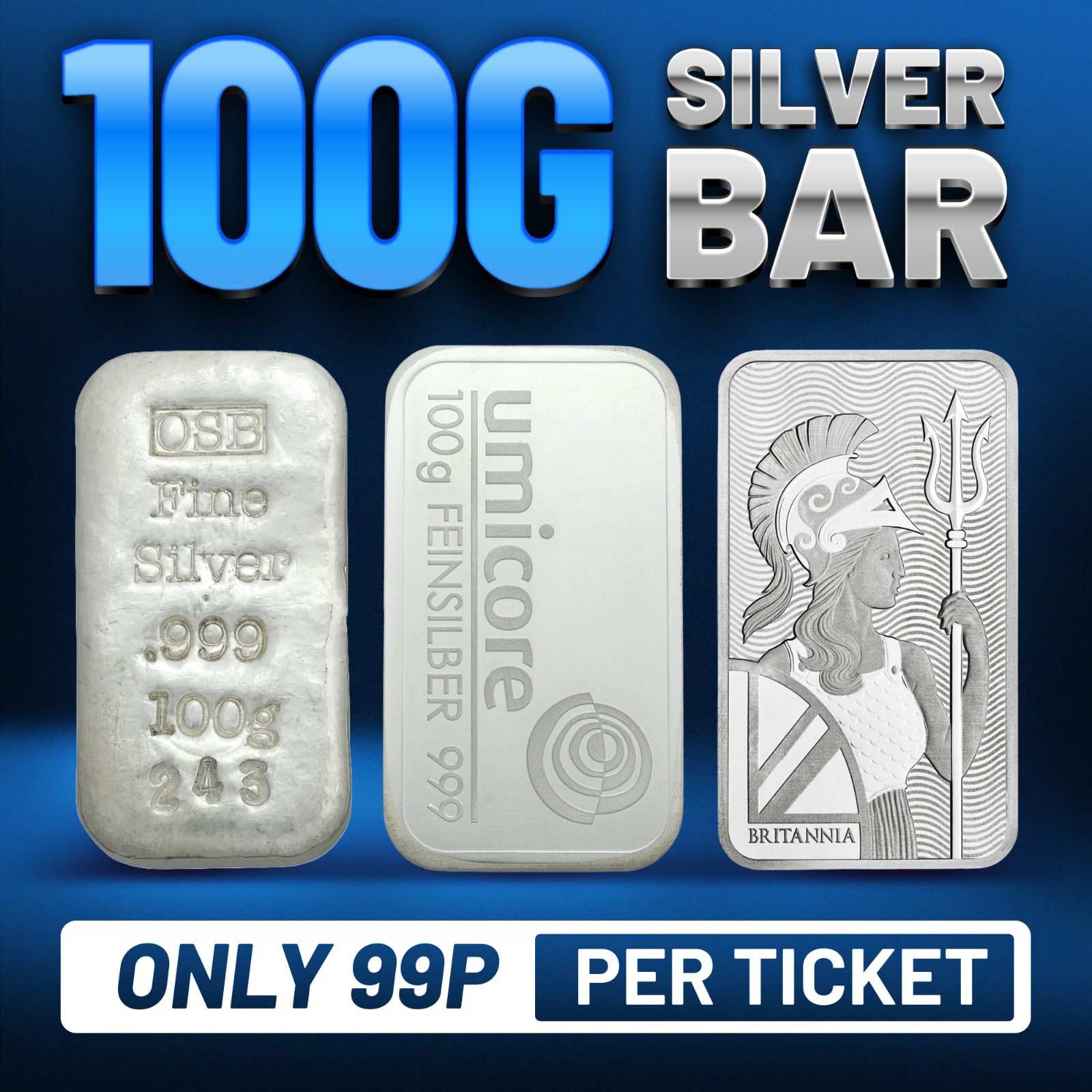 WIN A 100 GRAM BAR OF SILVER! 🩶