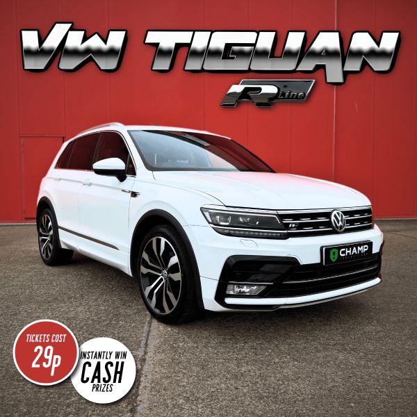 Win This VW Tiguan R-Line 4Motion DSG + 2823 Instant Wins!