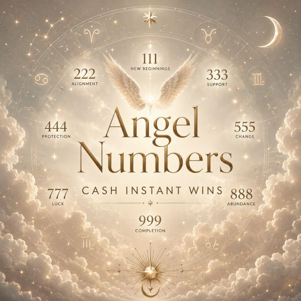 Angel Numbers Instant Cash Wins