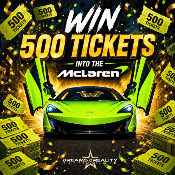 Win 500 Tickets into the McLaren 600LT